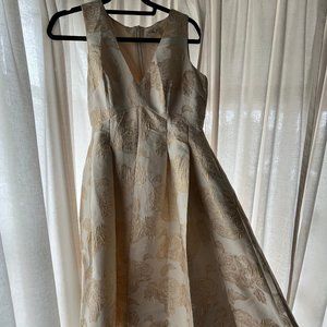 ELIZA J GOLD PRINTED DRESS
